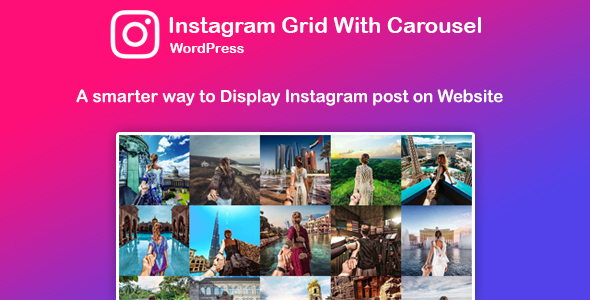 Download Saragna Instagram Feed : Grid and Carousel for WordPress - Free Wordpress Plugin