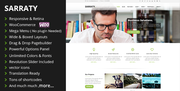Download Sarraty Business - Business Theme Free