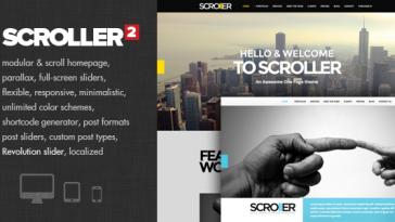 Download Scroller v.2.3 - Parallax, Scroll & Responsive Theme Free