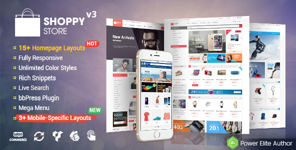 Download ShoppyStore v.3.3.1 - Multi-Purpose Responsive WooCommerce Theme (15+ Homepages & 3 Mobile Layouts Included) Free
