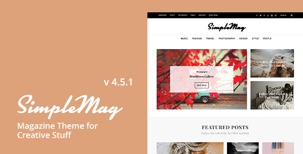 Download SimpleMag - Magazine theme for creative stuff Free