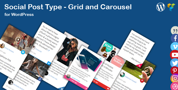 Download Social News Post Type Grid and Carousel for WordPress - Free Wordpress Plugin