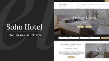 Download Soho Hotel Booking v.3.9 - Hotel WordPress Theme Free