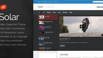 Download Solar v.4.3 - Video WordPress Theme Free