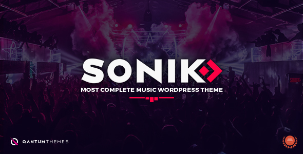 Download SONIK – Responsive Music WordPress Theme for Bands, Djs, Radio Stations, Singers, Clubs and Labels