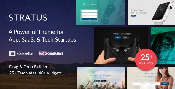 Download Stratus  – App, SaaS & Software Startup Tech Theme Free