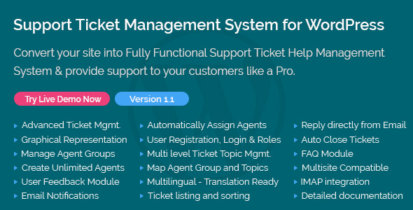 Download Support Ticket Management System for WordPress  - Free Wordpress Plugin
