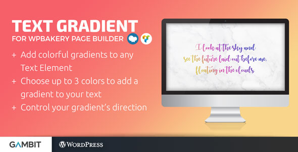 Download Text Gradient for WPBakery Page Builder (formerly Visual Composer)   – Free WordPress Plugin