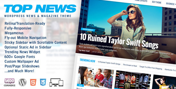 Download Top News - WordPress News & Magazine Theme Free
