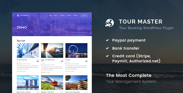 Download Tour Master  Tour Booking, Travel WordPress Plugin – Free WordPress Plugin