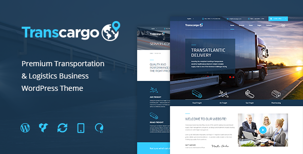 Download Transcargo - Transport WordPress Theme for Transportation, Logistics and Shipping Companies Free