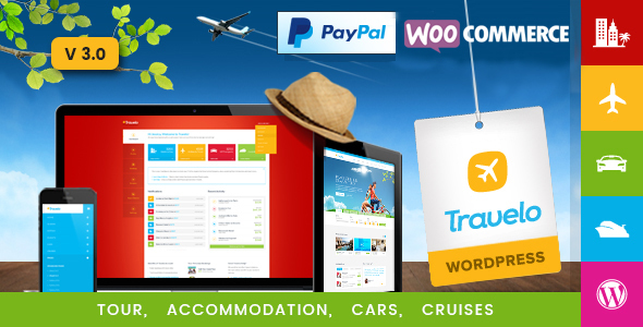 Download Travelo - Travel/Tour/Car Rental/Cruise Booking WordPress Theme Free