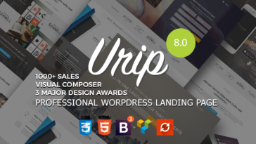 Download Urip - Professional WordPress Landing Page Free