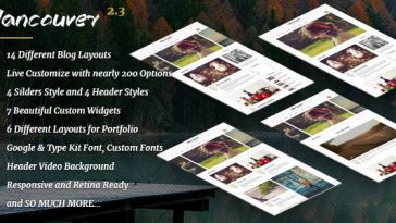 Download Vancouver v.2.3.4 - Multiple Layouts WordPress Blog Theme Free