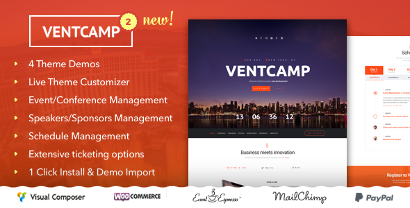 Download Ventcamp v.3.4. - Event and Conference Theme Free