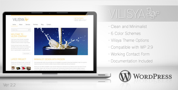 Download Vilisya - Minimalist Business Wordpress Theme 3 Free