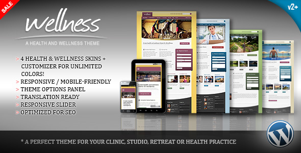 Download Wellness v.2.0.1 – A Health & Wellness WordPress Theme Free