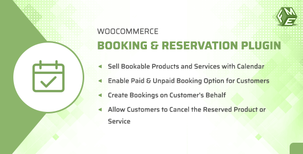 Download WooCommerce Booking & Reservation Plugin  - Free Wordpress Plugin