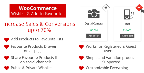 Download WooCommerce Wishlist & Add to Favourites – Free WordPress Plugin