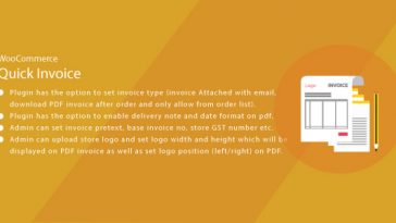 Download Wordpress WooCommerce Quick Invoice PDF  - Free Wordpress Plugin