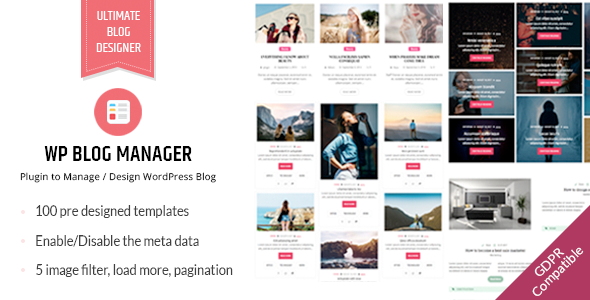 Download WP Blog Manager Plugin to Manage / Design WordPress Blog - Free Wordpress Plugin
