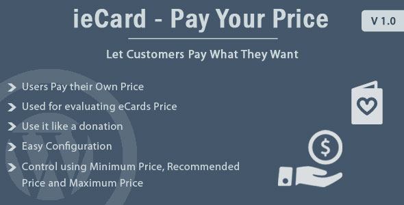 Download WP ieCard Pay Your Price - Free Wordpress Plugin