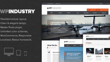 Download WP Industry v.1.5 - Industrial & Engineering WP theme Free