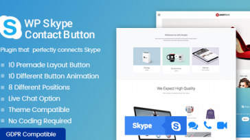 Download WP Skype Contact Button  - Free Wordpress Plugin