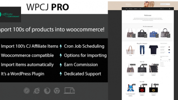 Download WPCJ Pro WooCommerce CJ Affiliate WordPress Plugin - Free Wordpress Plugin