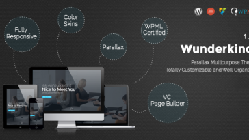 Download Wunderkind - One Page Parallax WordPress Theme Free