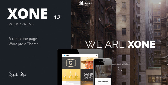 Download Xone - Clean One Page WordPress Theme Free