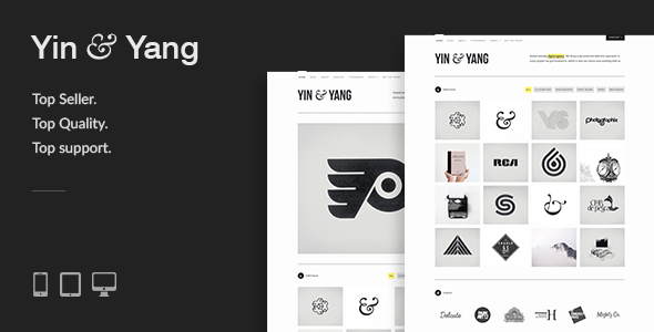 Download Yin & Yang - Modern, Responsive, Clean & Creative WordPress Portfolio Theme, powered by AJAX Free