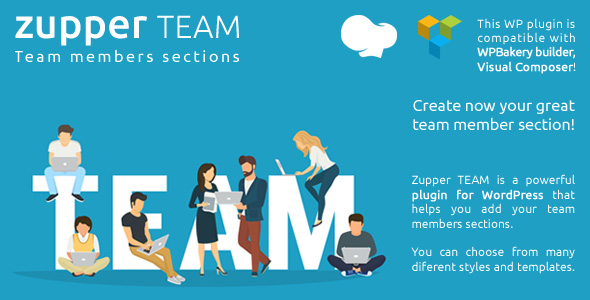 Download Zupper TEAM members sections for your wordpress themes Visual Composer / WPBakery compatible - Free Wordpress Plugin