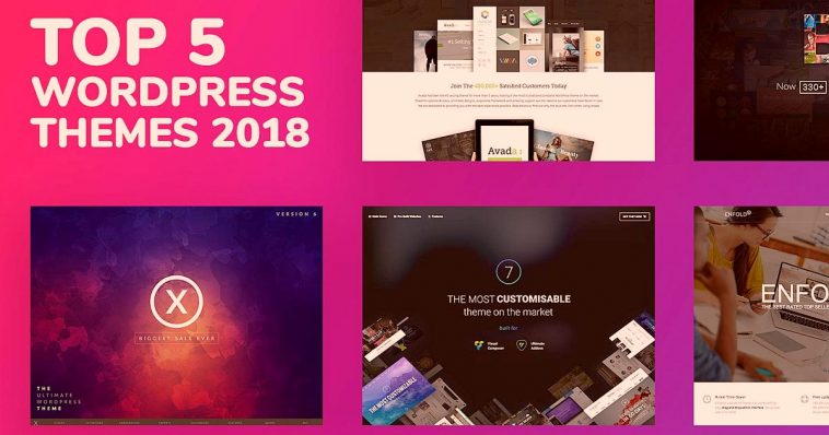 top 5 best wordpress themes 2018